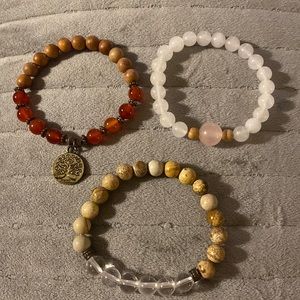 Stone Bracelet Lot